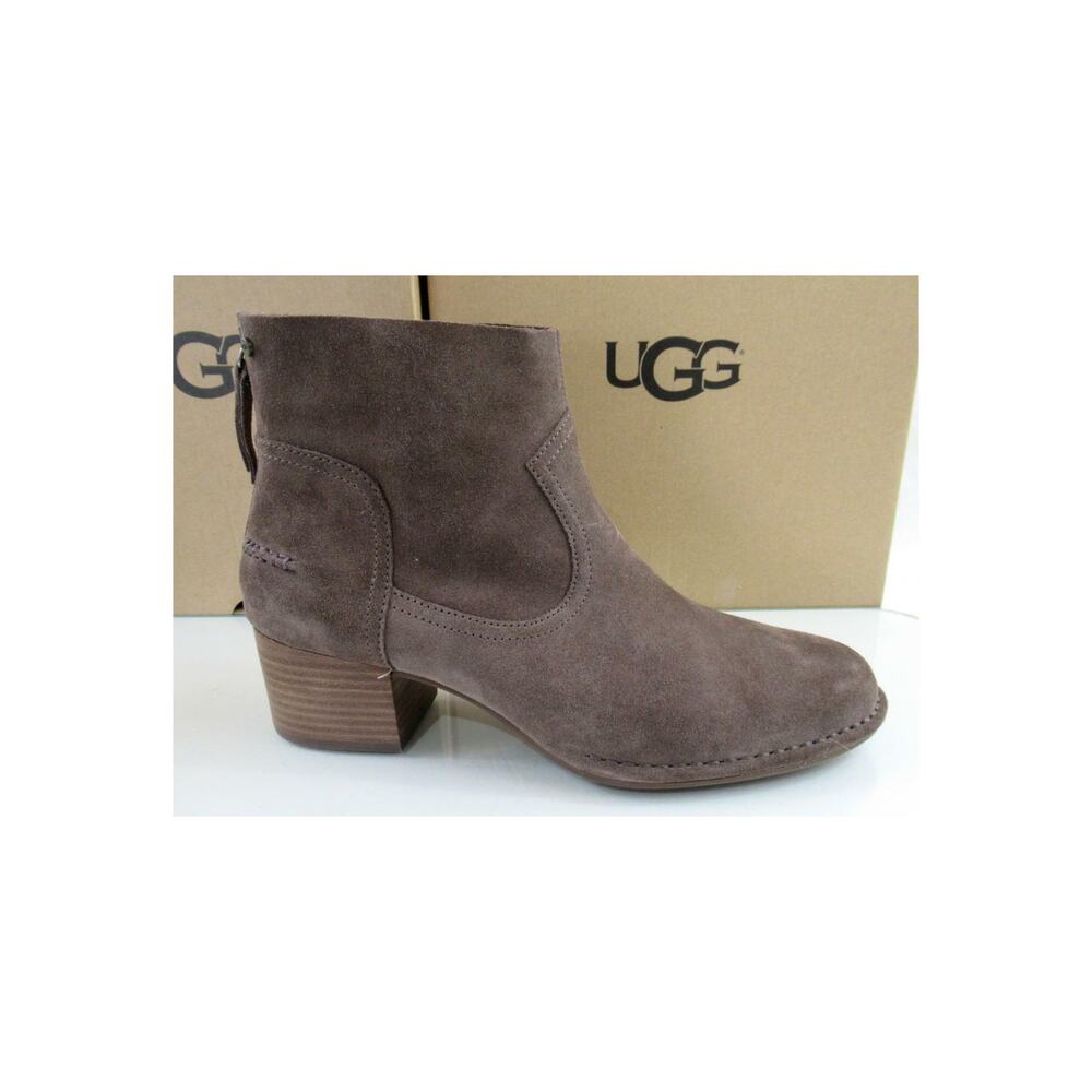 Authentic Women's UGG  Size 10 Bandara Ankle Boot Block Heel Booties Brown